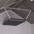 Scaffale Pensile Nero per Capannone Loft, Confezione da 2