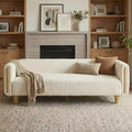 Christopher Knight Home Desire 78.7'' Modern Rubberwood Boucle Upholstered 3-Seater Sofa