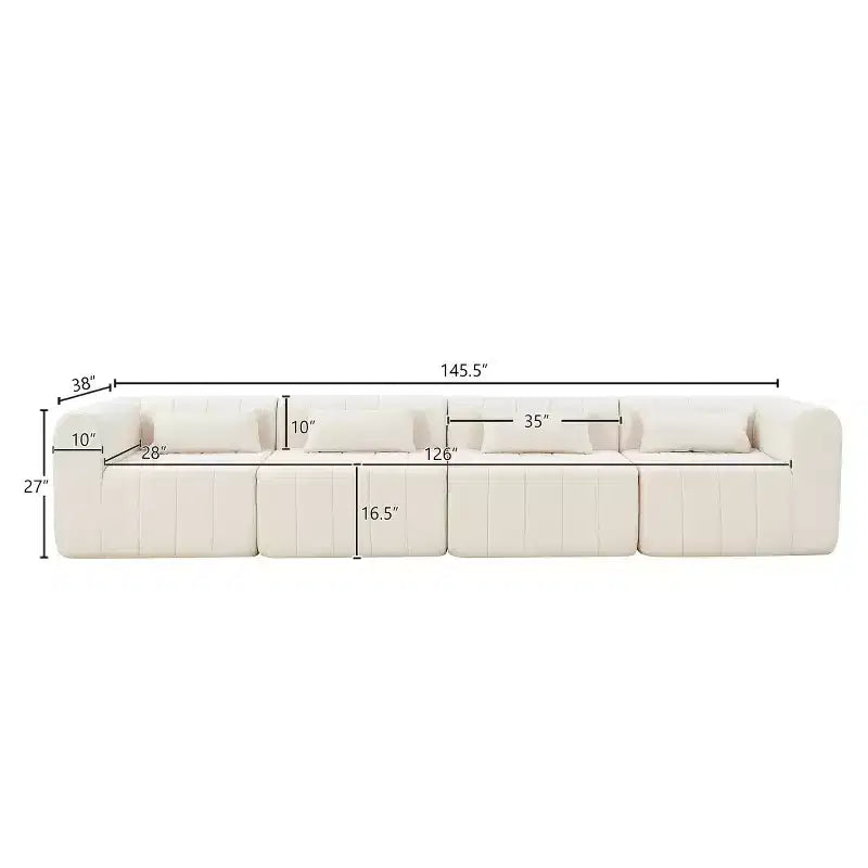 Divano convertibile a L 4 posti beige/espresso/verde/arancione