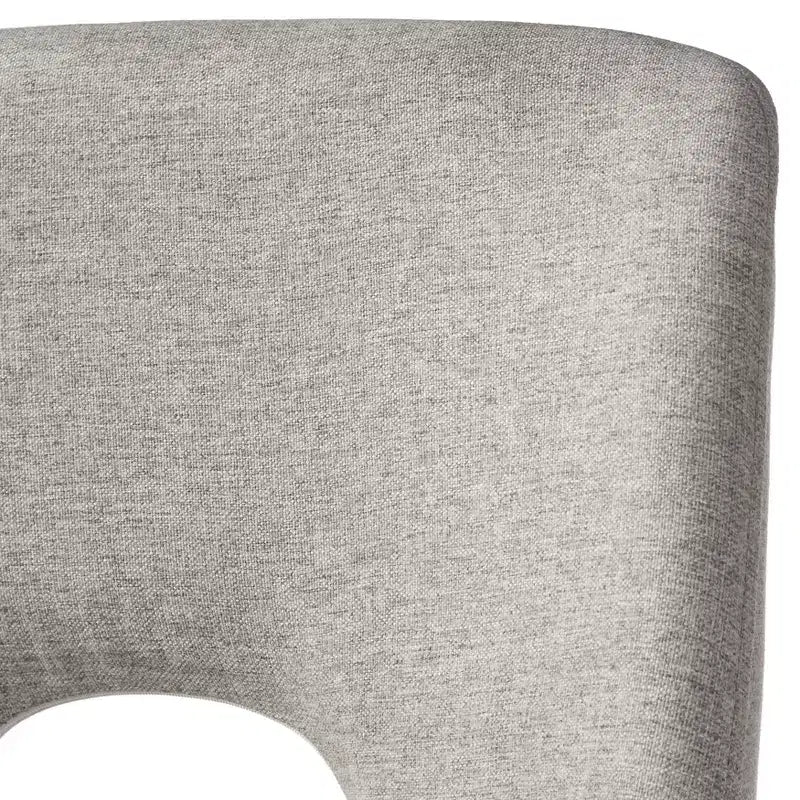 Sedia da pranzo di metà secolo, grigio/noce, set di 2