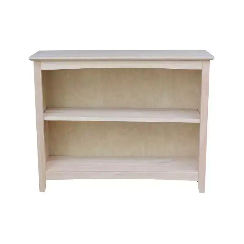 Libreria Shaker non finita, 2 ripiani, 96,5 cm L x 76 cm H