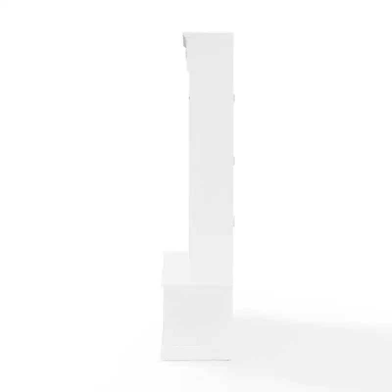 Appendiabiti da ingresso in stile rustico bianco con panca – 1 persona