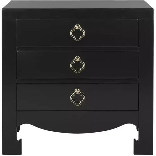 Nero 3 Drawer Nightstand - FOX6274 - Safavieh Couture