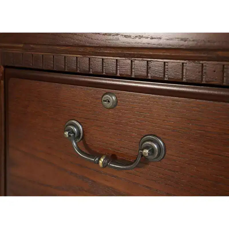 Classificatore stretto Oxford Brown a 2 cassetti, 1 persona