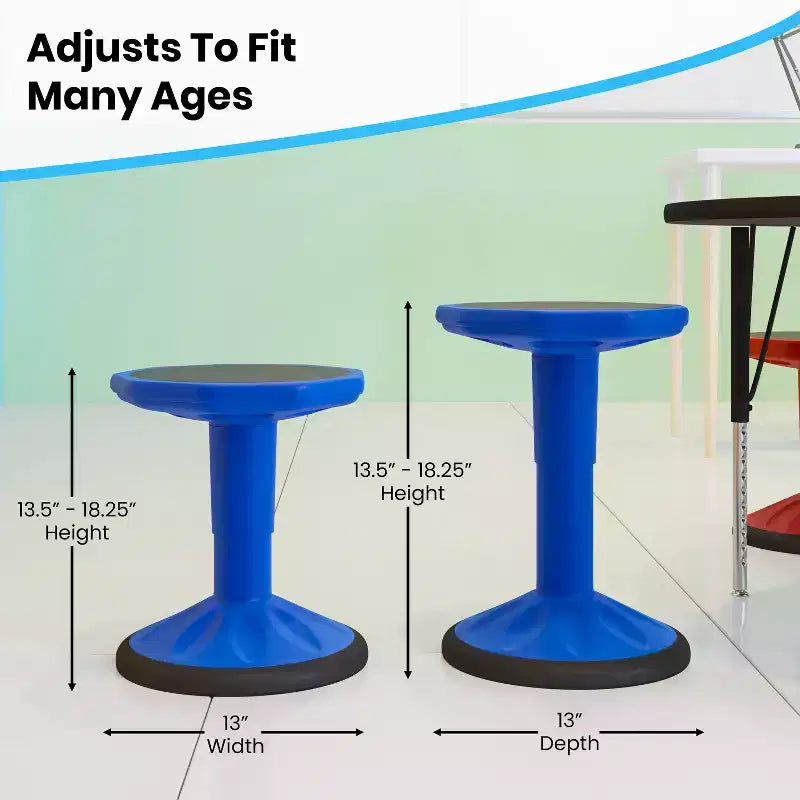 Sgabello Active Motion per bambini, colori assortiti, seduta singola