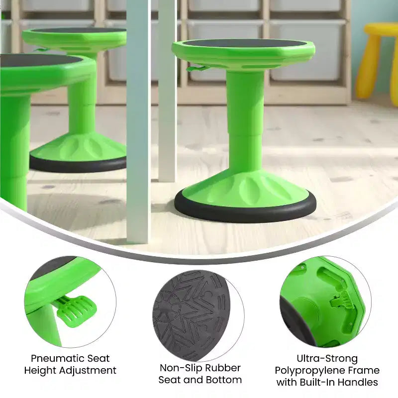 Sgabello Active Motion per bambini, colori assortiti, seduta singola