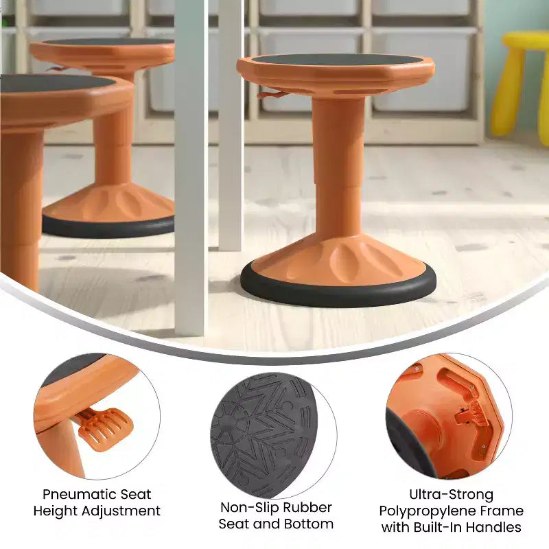 Sgabello Active Motion per bambini, colori assortiti, seduta singola