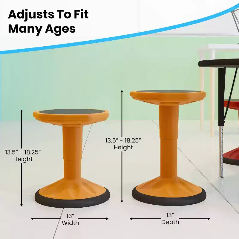 Sgabello Active Motion per bambini, colori assortiti, seduta singola