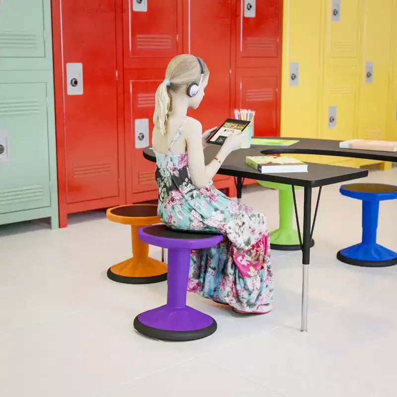 Sgabello Active Motion per bambini, colori assortiti, seduta singola