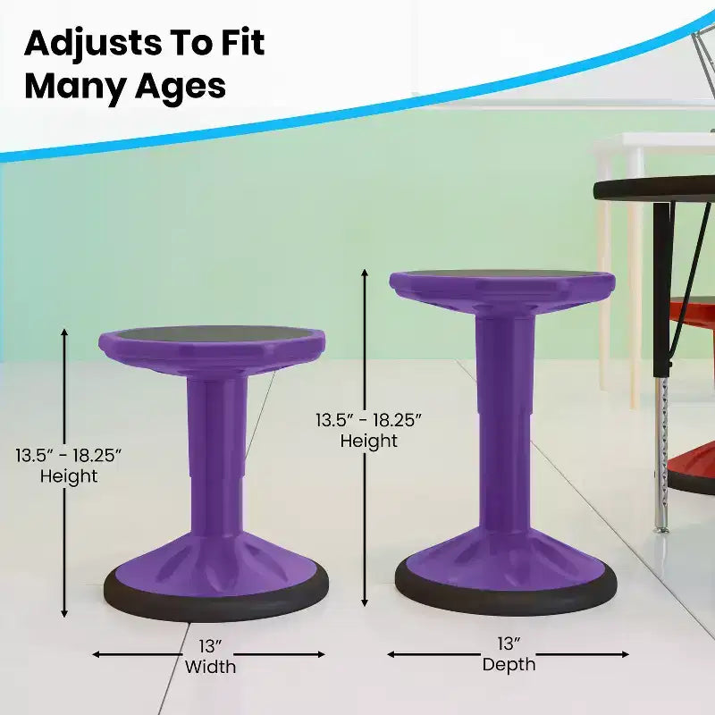 Sgabello Active Motion per bambini, colori assortiti, seduta singola