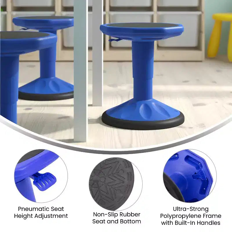 Sgabello Active Motion per bambini, colori assortiti, seduta singola