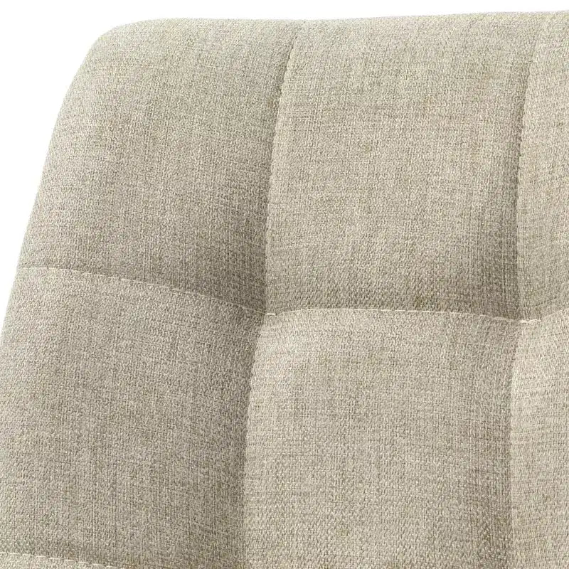 Sedia da pranzo senza braccioli trapuntata rosa/grigia, set da 4