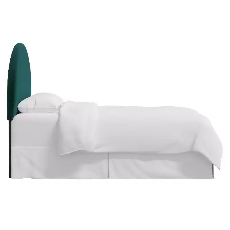 Testata imbottita in teal scuro – Singolo / Queen, Per 1 persona