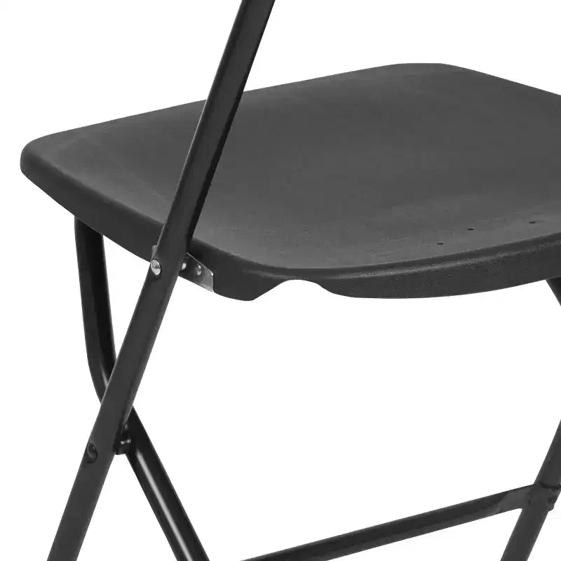 Sedia pieghevole in plastica, colori assortiti, confezione da 4, 4 posti a sedere
