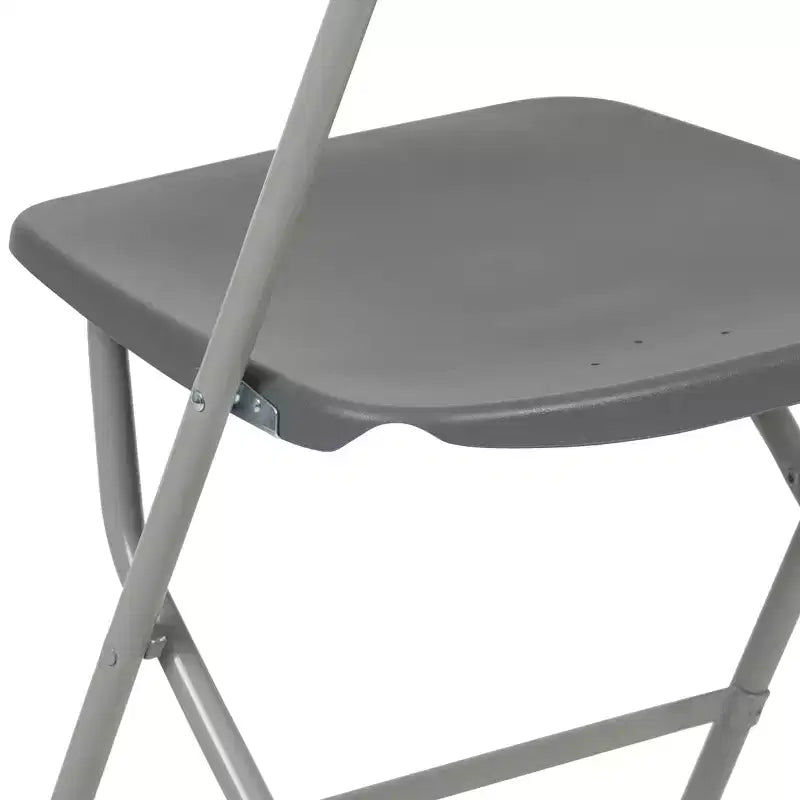 Sedia pieghevole in plastica, colori assortiti, confezione da 4, 4 posti a sedere