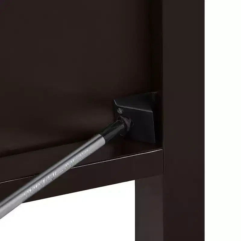 Mobiletto basso nero/espresso/bianco con cassetto e anta a persiana, montaggio per 1 persona